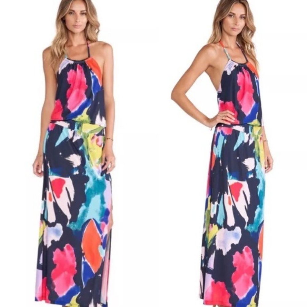 *sold*TRINA TURK / 'Shirley' Halter Maxi Dress